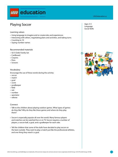 Activity: Soccer - LEGO