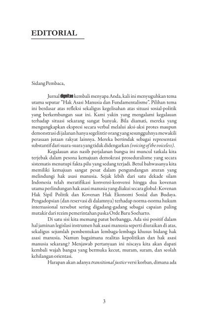 Editorial dan Daftar Isi - Elsam