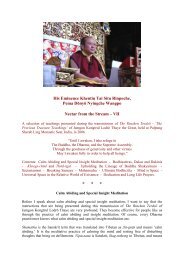 Page 1 His Eminence Khentin Tai Situ Rinpoche, Pema Dönyö ...