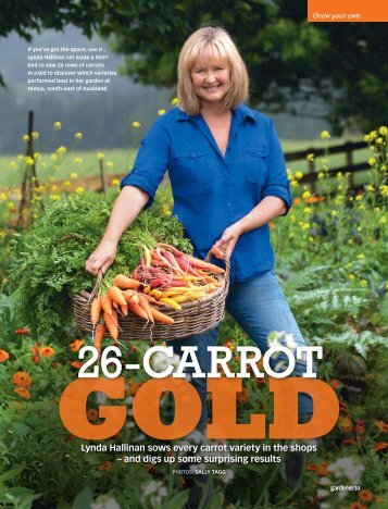 Lynda Hallinan sows every carrot variety in the shops ... - Realview