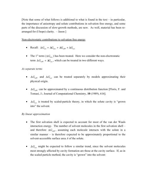 Solvation free energy and Modeling chemical reactions - Cobalt