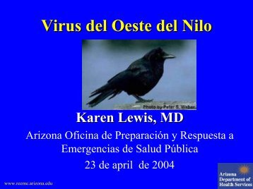 Virus del Oeste del Nilo - Reeme.arizona.edu