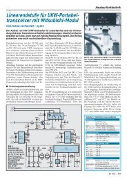 Linearendstufe fÃƒÂ¼r UKW-Portabel- transceiver mit Mitsubishi-Modul