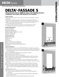 DELTAÂ®-FASSADE S - Cosella-DÃ¶rken Products, Inc