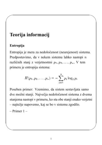 Teorija informacij