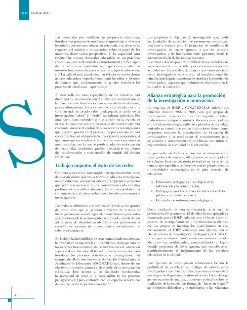 Magazin Aula Urbana EdiciÃ³n numero 75 - IDEP