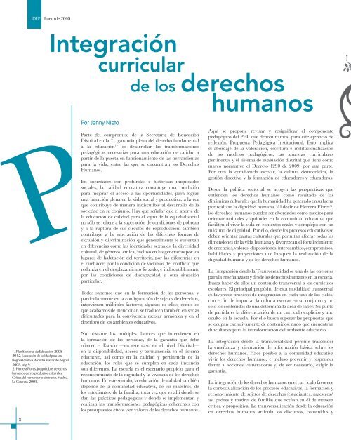 Magazin Aula Urbana EdiciÃ³n numero 75 - IDEP