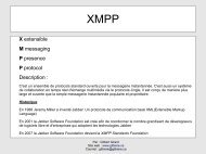 Le serveur de messagerie instantanÃ©e XMPP et Pidgin