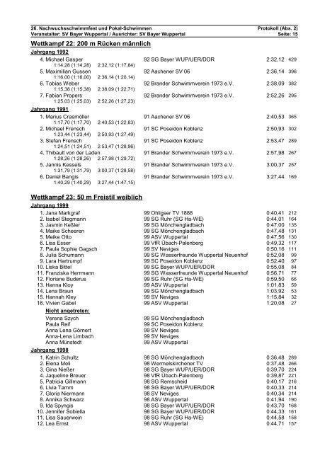 Protokoll - SSV Rheydt