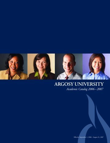 Academic Catalog 2006-2007 - Argosy University