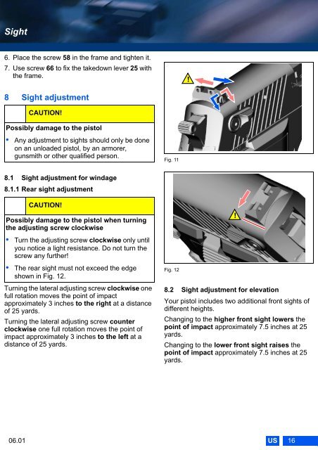 WARNING! Please read and understand this owner's ... - Sig Sauer