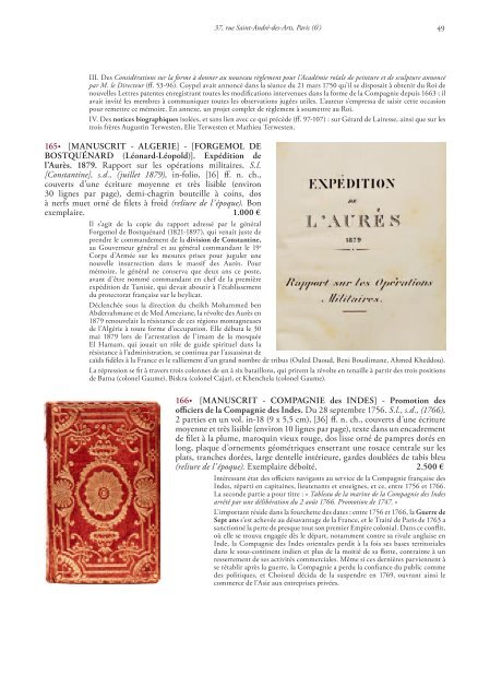 TÃ©lÃ©charger le pdf du catalogue - Librairie historique Clavreuil