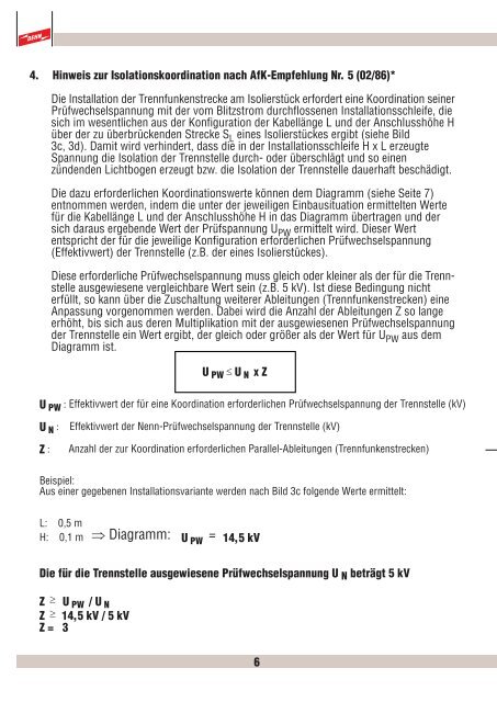 Montageanleitung Trennfunkenstrecken EXFS L 100 ... - EuroVolt