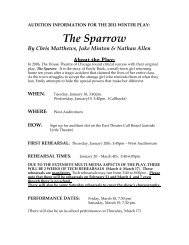 The Sparrow - Adlai E. Stevenson High School