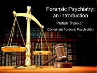 Introduction to Forensic Psychiatry - Northern Deanery