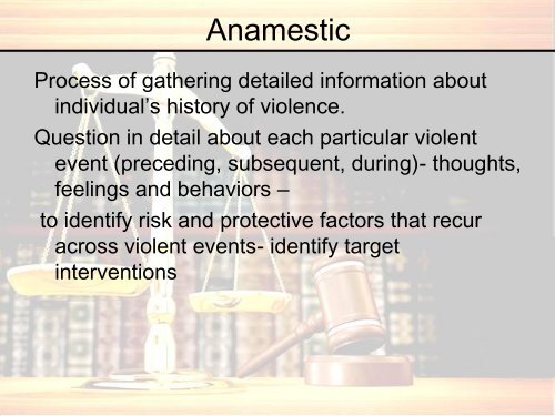 Introduction to Forensic Psychiatry - Northern Deanery