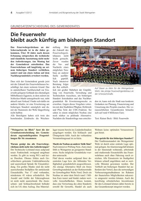 Ausgabe 11/2013 - Weingarten im Blick