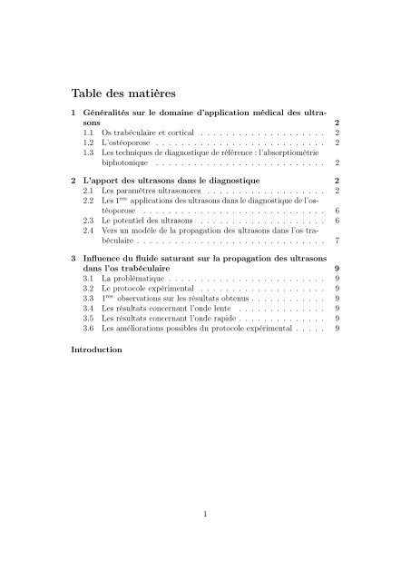 Etude des mécanismes intervenant dans l'atténuation des ultrasons ...