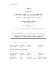 modÃ©lisation des - UniversitÃ© Bordeaux 1