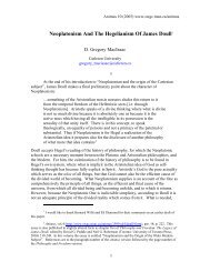 Neoplatonism And The Hegelianism Of James Doull1