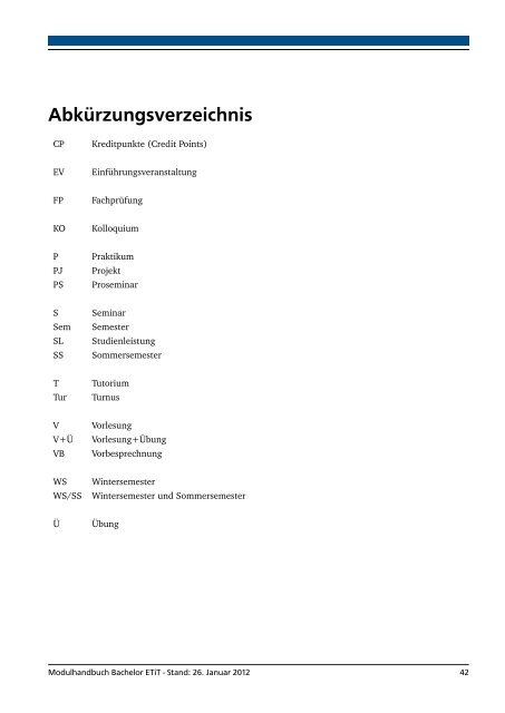 Modulhandbuch - Fachbereich Elektrotechnik und Informationstechnik