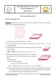 Resolver os problemas 9 e12