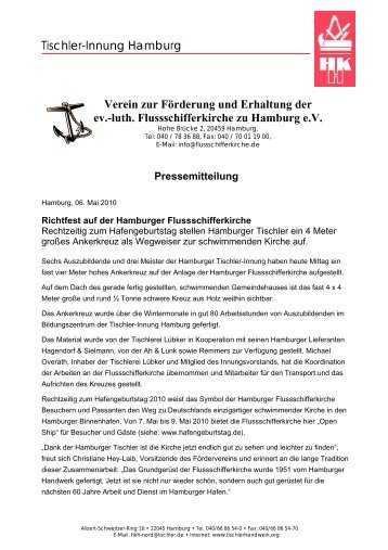 Tischler-Innung Hamburg Verein zur Förderung und Erhaltung der ...