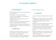 IL LEGAME CHIMICO - Dipartimento di Chimica