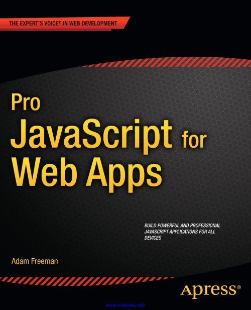 Pro JavaScript for Web Apps pdf - EBook Free Download