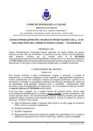 COMUNE DI POGGIO A CAIANO - Comune di Prato