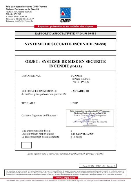 Rapport d'asso. catÃ©gorie A - DEF