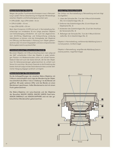 Lenses for large sensors - Schneider Kreuznach by Jos. Schneider ...