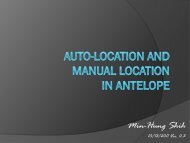 Auto-location and manual location in Antelope