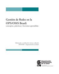 GestiÃ³n de Redes en la OPS/OMS Brasil: - PAHO/WHO