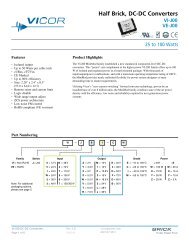 VI-J00, VE-J00 Data Sheet - Vicor Power