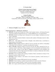 Dr. Sunaina Singh - Osmania University