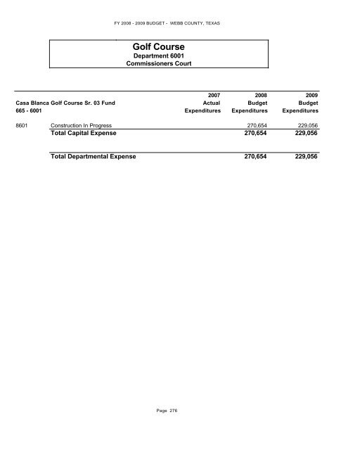 Other Funds - Webb County