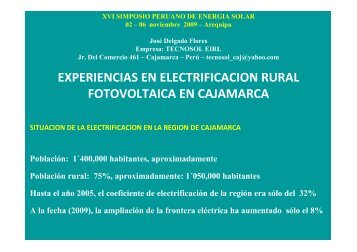 Presentación - Asociación Peruana de Energía Solar y del Ambiente