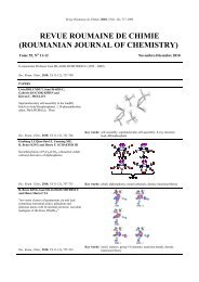 Download summary (PDF) - Revue Roumaine de Chimie