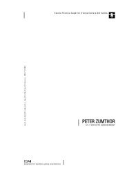 PETER ZUMTHOR - Escola TÃ¨cnica Superior d'Arquitectura del VallÃ¨s