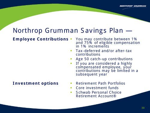 Welcome to Northrop Grumman - Benefits Online