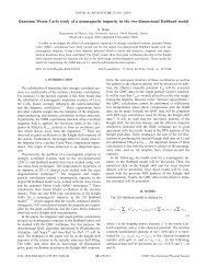 Quantum Monte Carlo study of a nonmagnetic impurity in the two ...