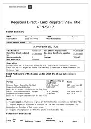 Registers Direct - Land Register: View Title REN25117 - Land Matters