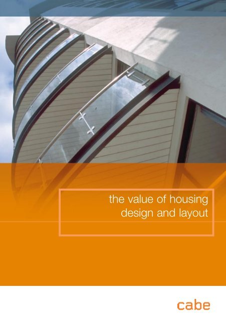 The value of housing design and layout