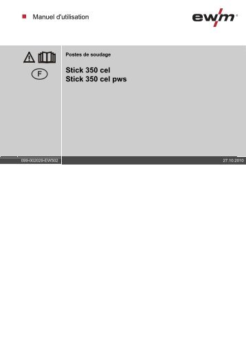 Manuel d'utilisation - EWM Hightec Welding GmbH