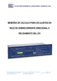 ProteÃ§Ã£o de Banco de Capacitores - SEL-351