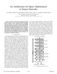 An Architecture for Query Optimization in Sensor Networks - SNEE
