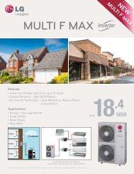 Multi F Max Flyer - LG HVAC Duct-Free System