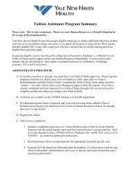 Tuition Assistance Program Summary - We are YNHH Home