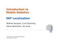 EKF Localization Introduction to Mobile Robotics